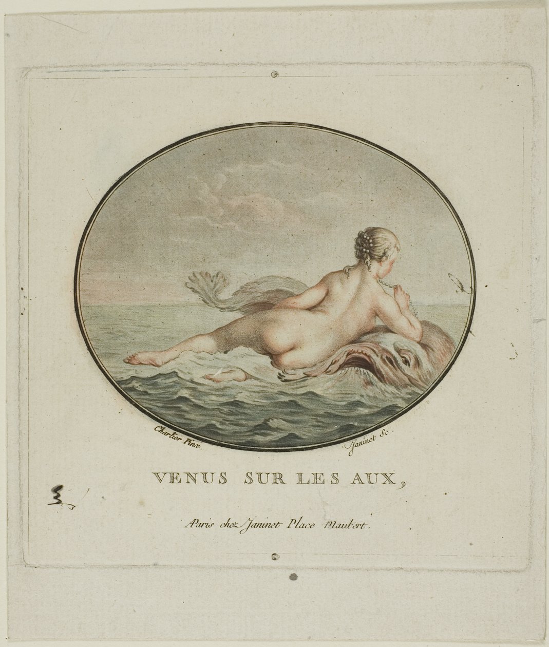 Venus on the Waters by Jean-Francois Janinet