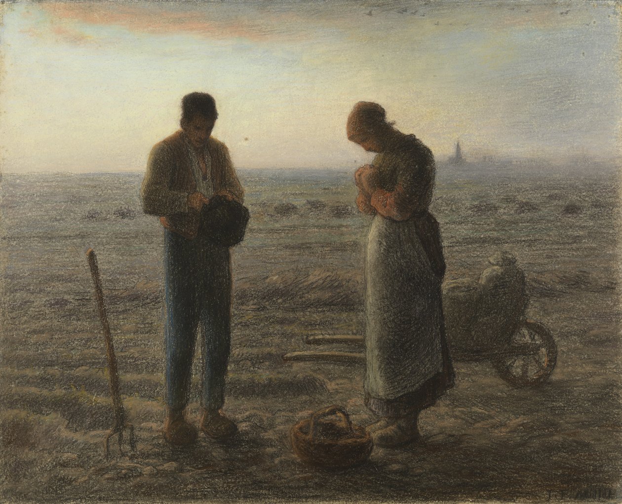 thumbnail image 2 of The Angelus By Jean-François Millet (1857) - High-Quality Art Print On Photo Paper 2 of 4