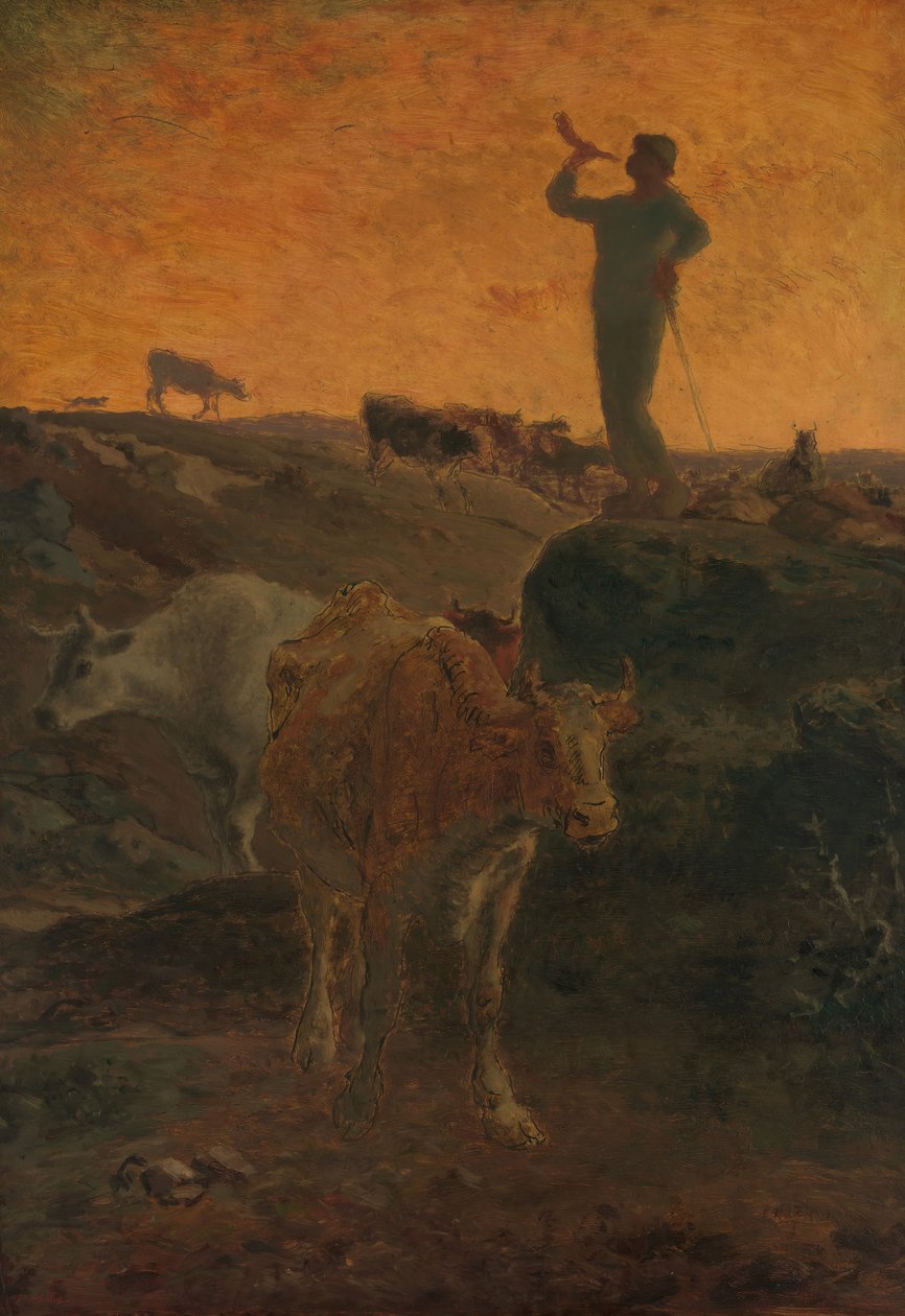 Calling the Cows Home by Jean-Francois Millet
