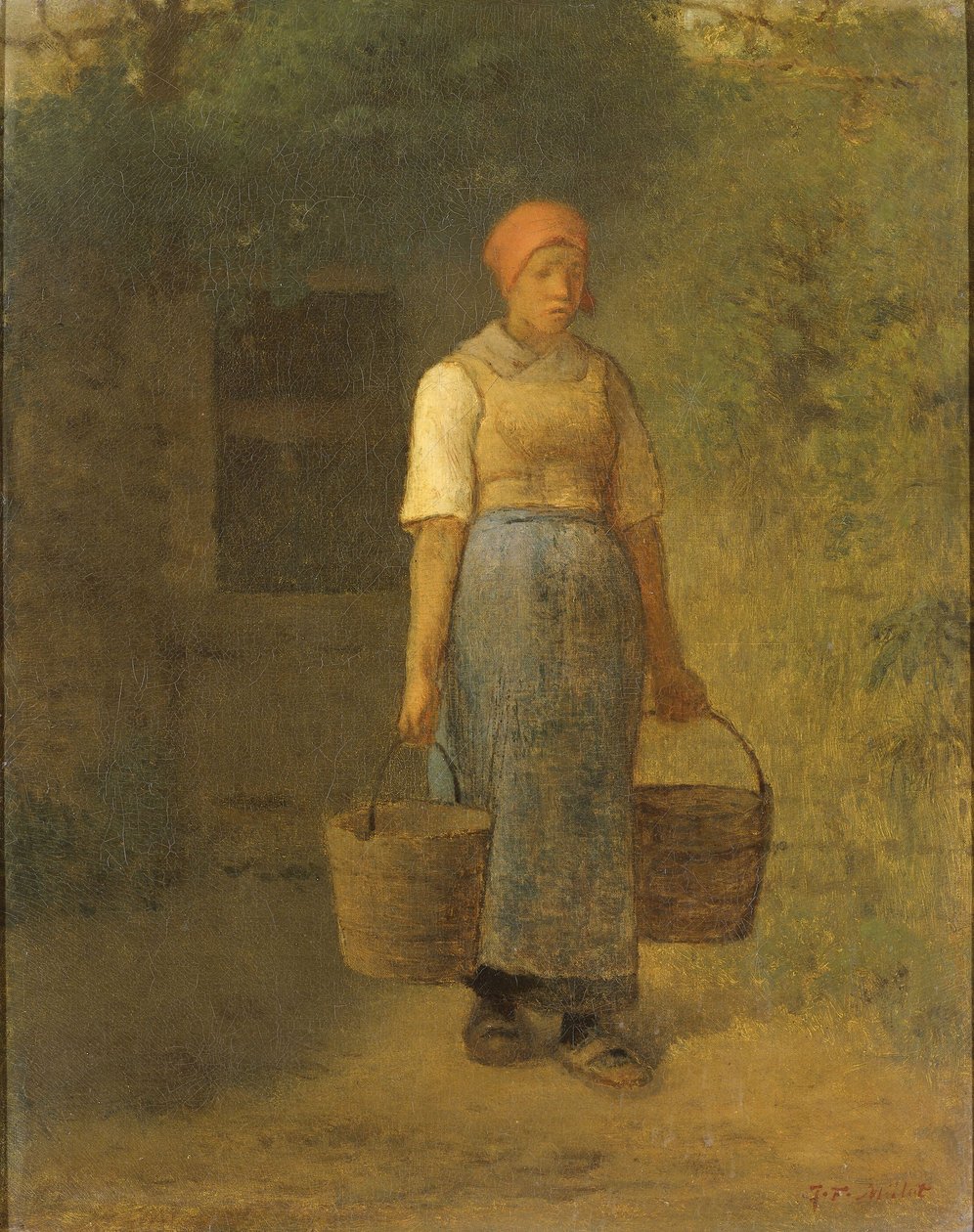 Girl carrying Water by Jean Francois Millet