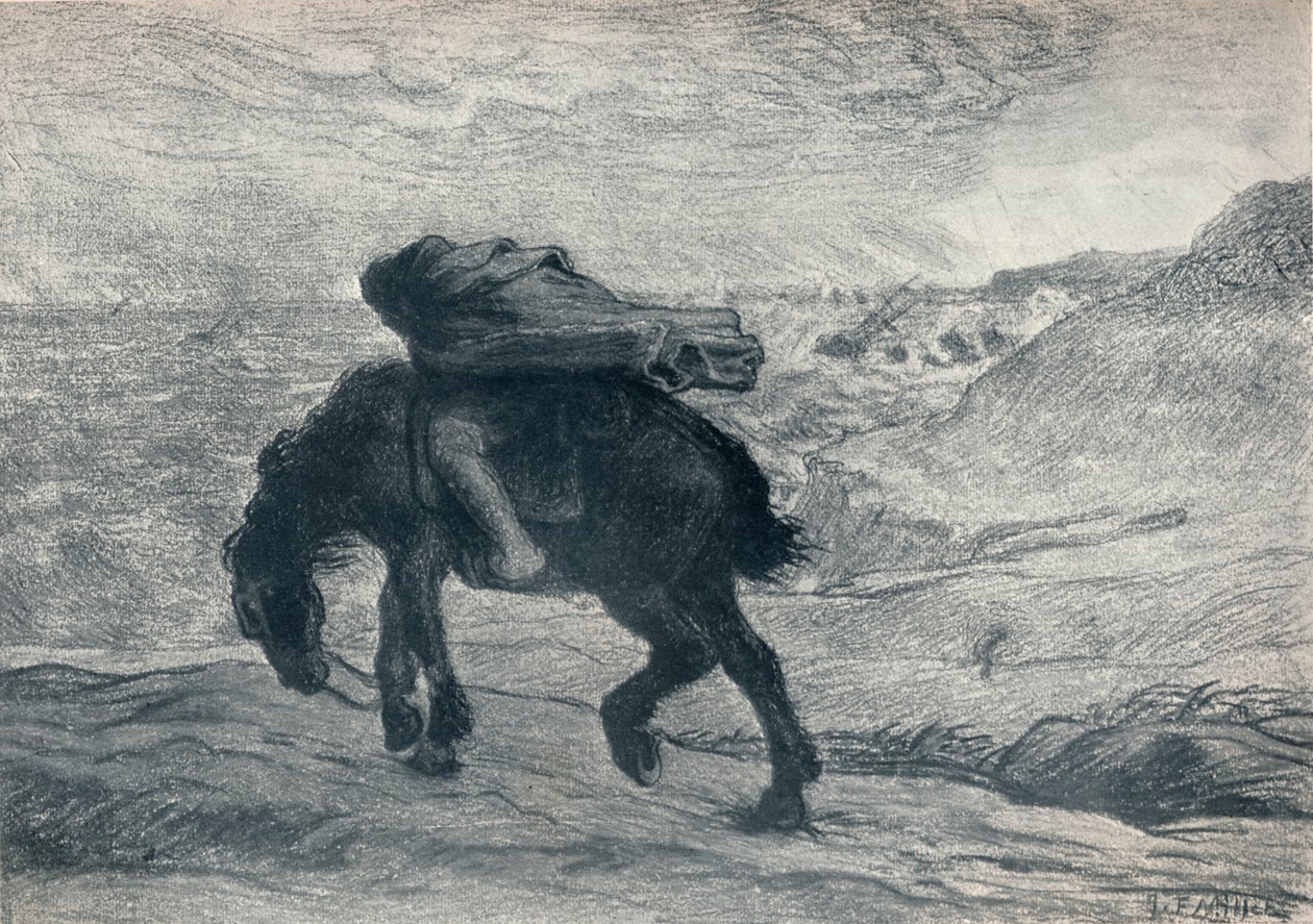 Phoebus et Boree by Jean Francois Millet