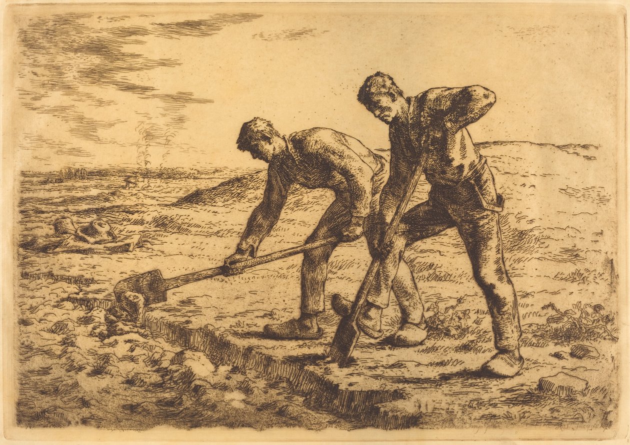 The Diggers by Jean-Francois Millet