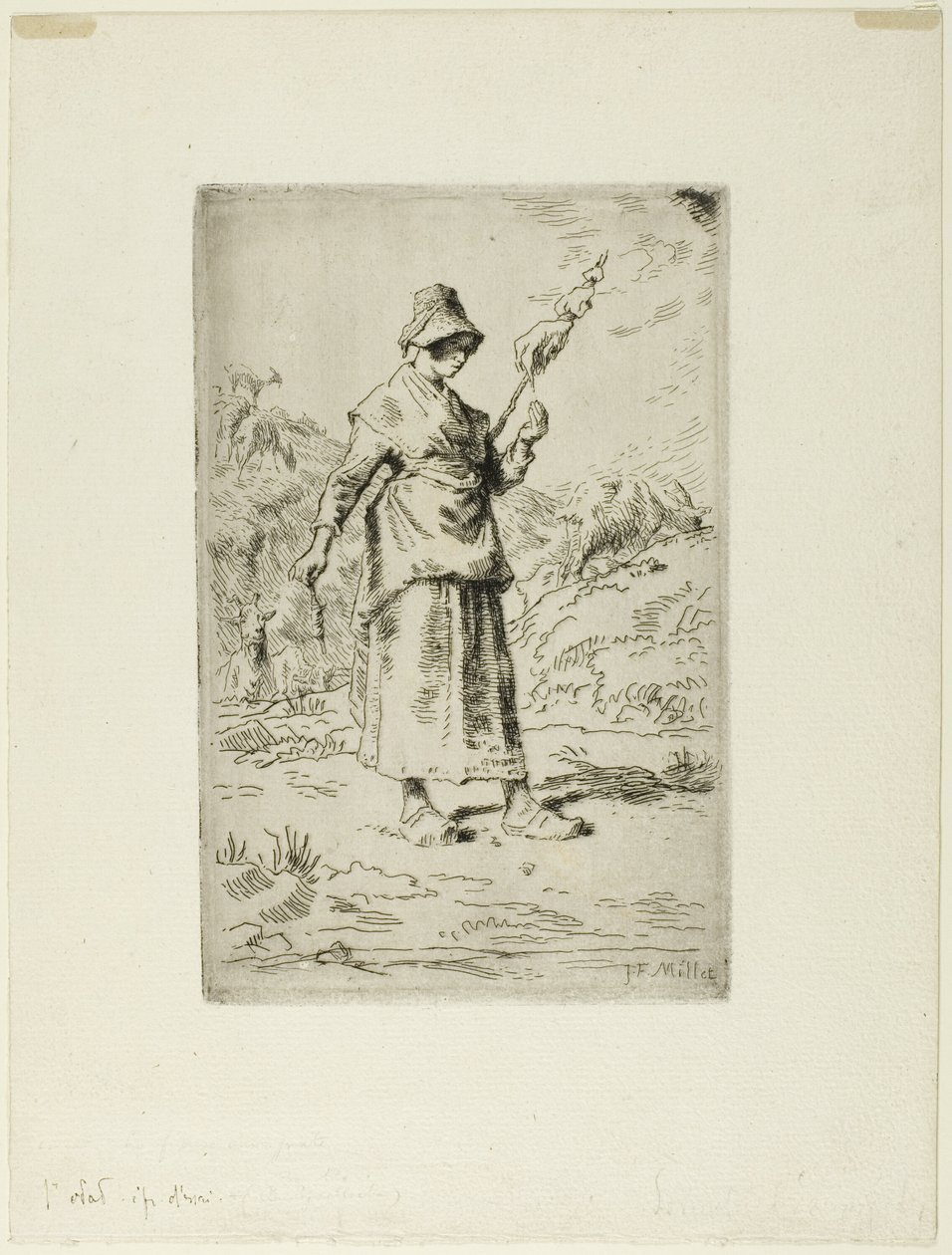 The Spinner by Jean Francois Millet