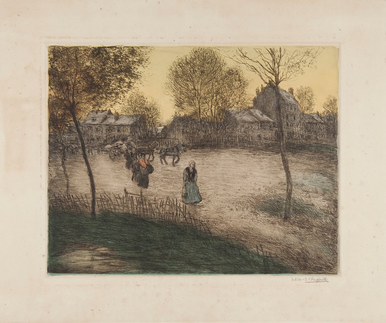 The Place of Revolt by Jean Francois Raffaelli