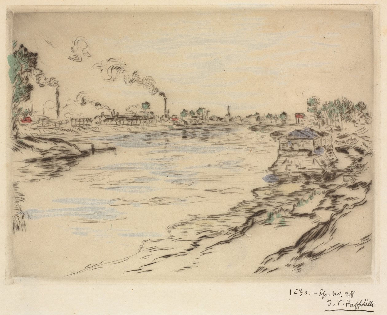 La Seine, à Asnières by Jean Francois Raffaelli
