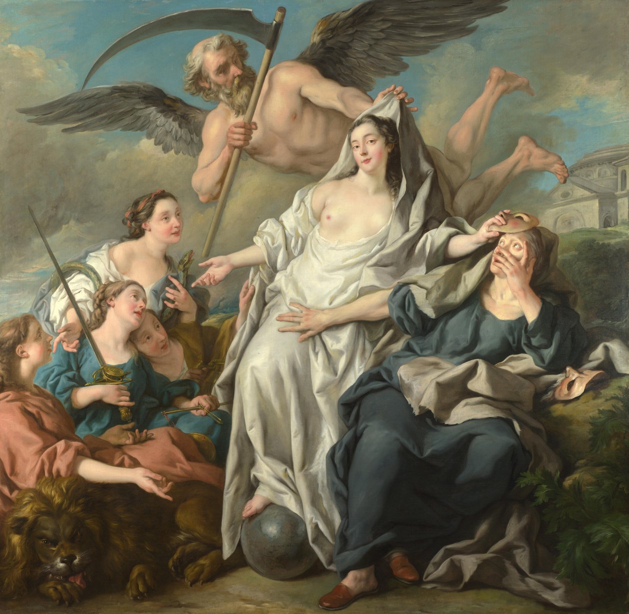Time Unveiling Truth by Jean François de Troy