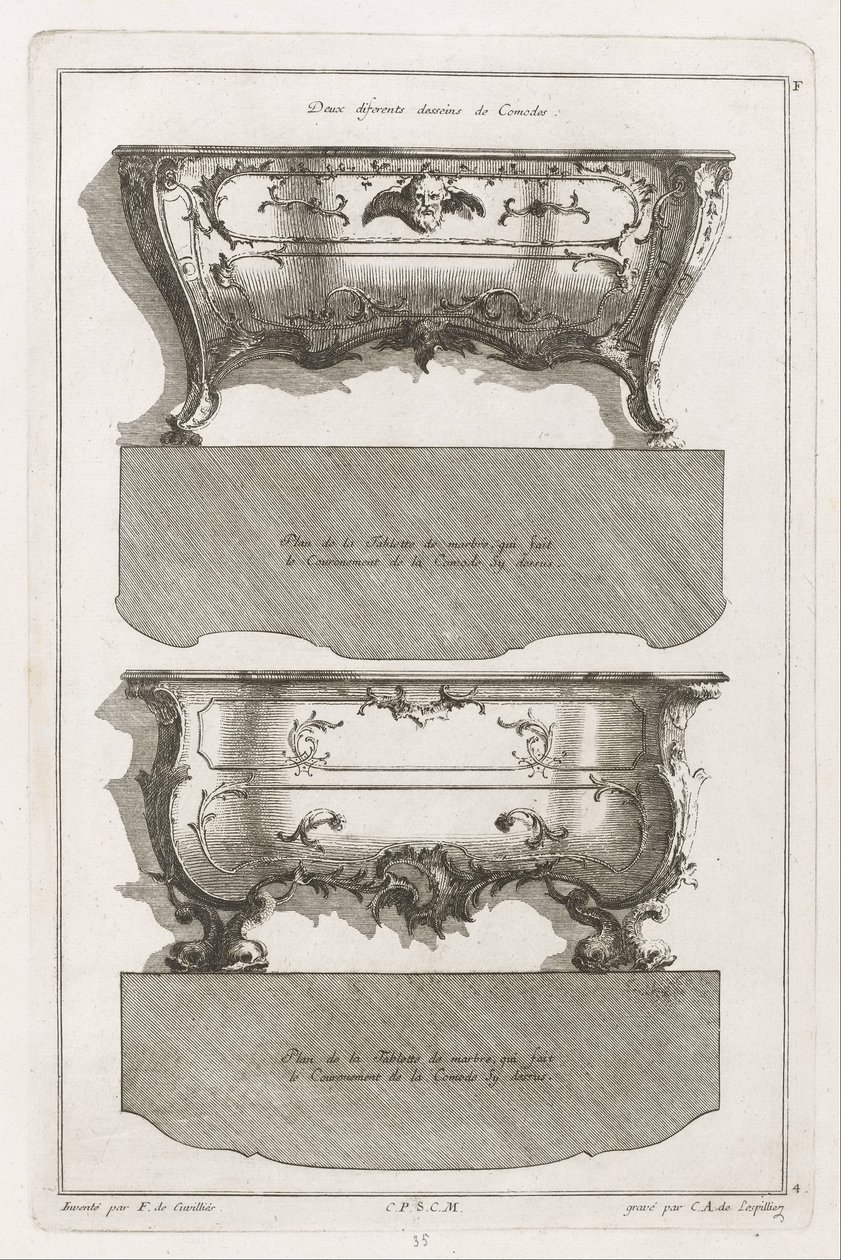 Book of Different Designs of Commodes by Jean François Cuvilliés