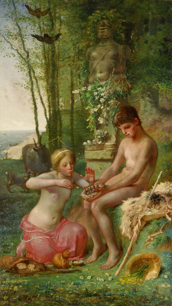 Spring (Daphnis and Chloe) by Jean Francois Millet