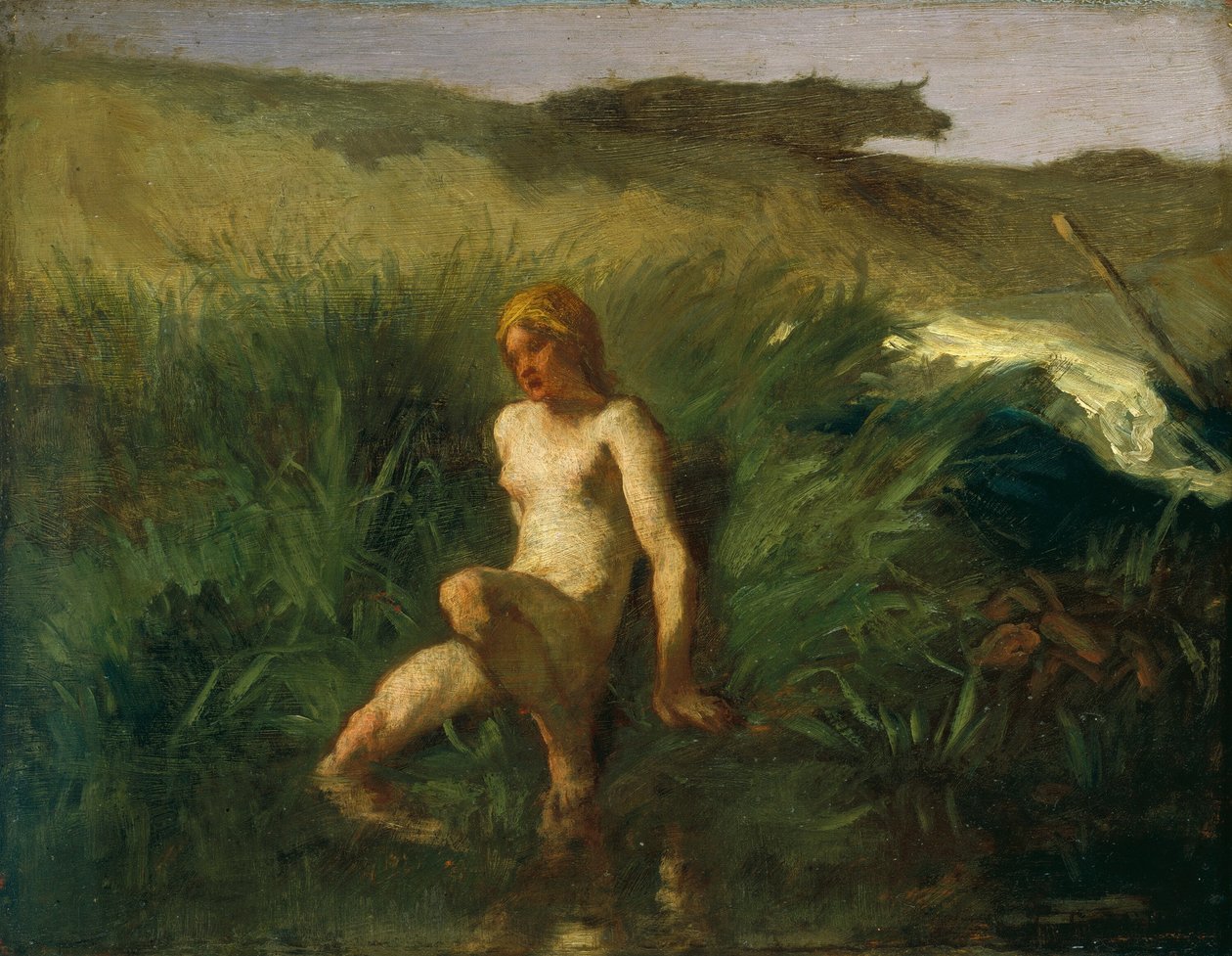 The Bather by Jean-Francois Millet