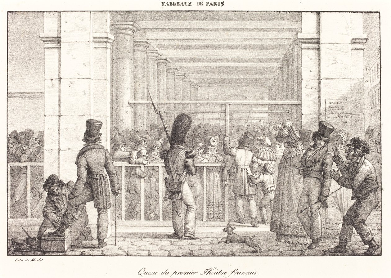 Queue of the First French Theatre by Jean Henri Marlet