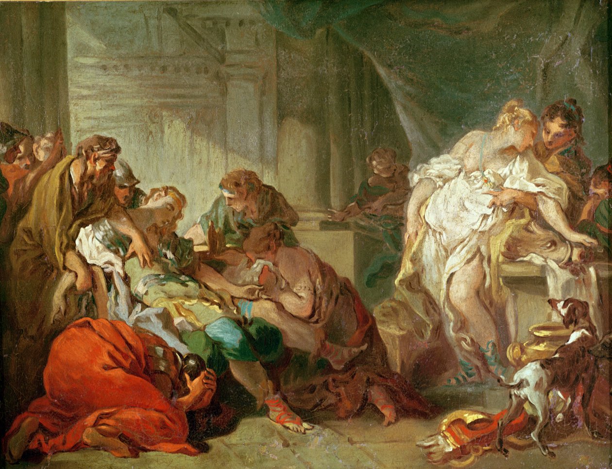Antiochus and Stratonice by Jean-Honore Fragonard