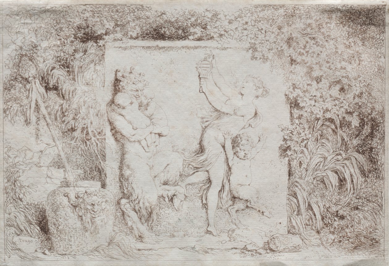 Bacchanal by Jean Honore Fragonard