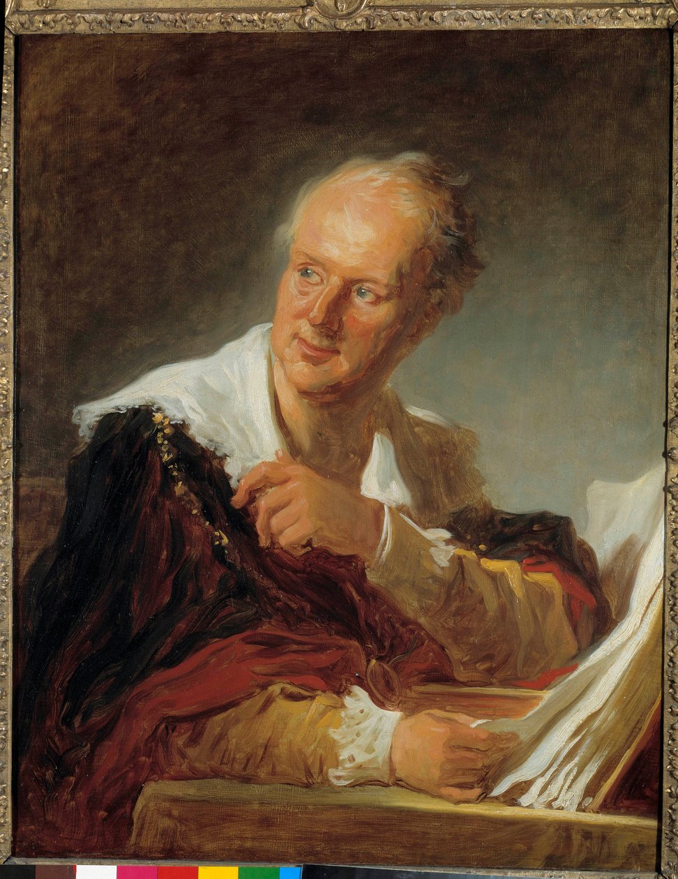 Portrait of Denis Diderot by Jean-Honore Fragonard