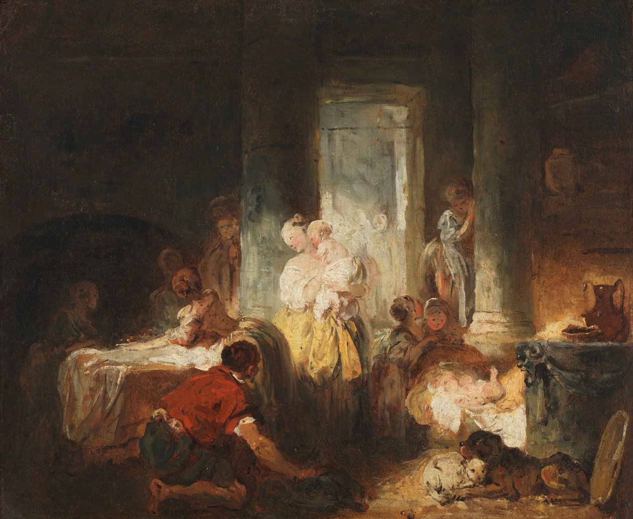 Roman Interior by Jean-Honore Fragonard