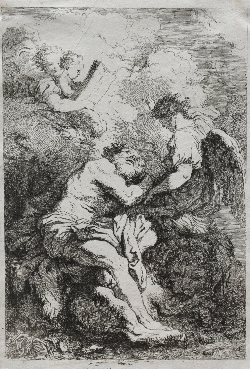 Saint Jerome by Jean-Honore Fragonard