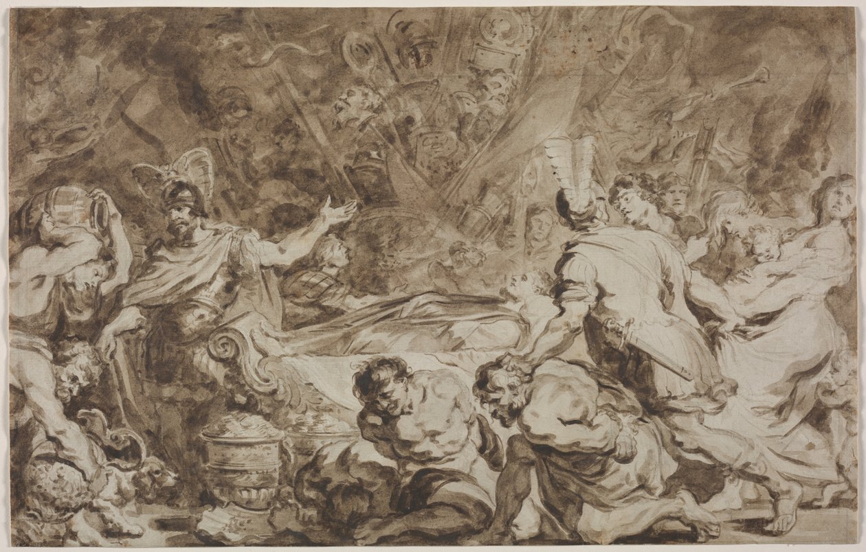 The Funeral of Decius Mus by Jean Honore Fragonard