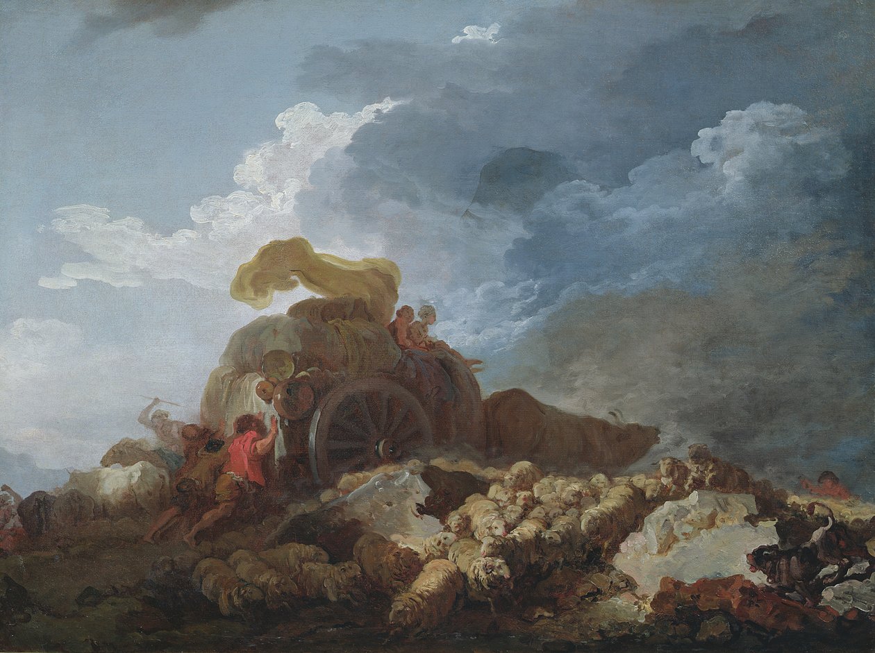 The Storm by Jean-Honore Fragonard