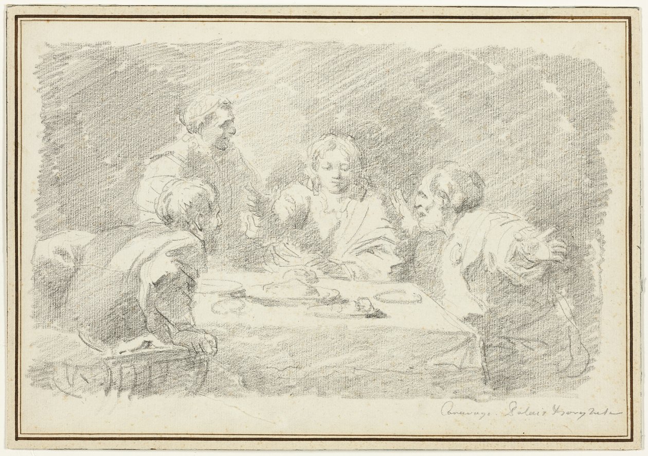 The Supper at Emmaus by Jean Honore Fragonard