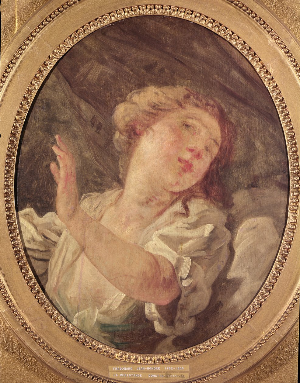Young Woman Turning Away or, La Resistance by Jean-Honore Fragonard