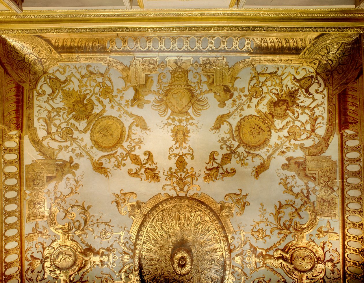 Ceiling of the chamber of the bed of the hotel de Mailly by Jean I  Berain