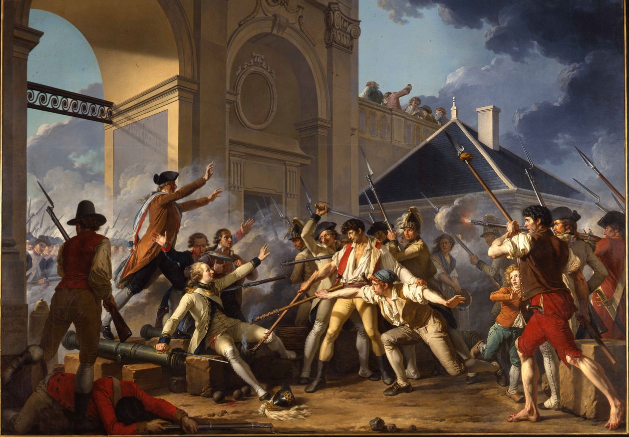 The Heroic Courage of the Young Désilles, in the Nancy Affair by Jean Jacques Francois Le Barbier