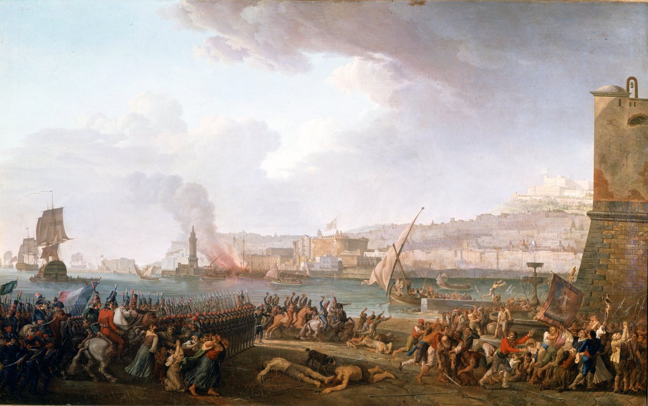 Entry of the French Army Commanded by General Championet in Naples, 21/01/1799 (Painting by Taurel Jean Jacques François, 1799, Castles of Versailles and Trianon) by Jean Jacques Francois Taurel