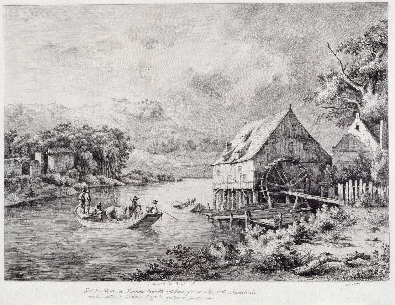 A Mill on the Banks of the River by Jean Jacques de Boissieu
