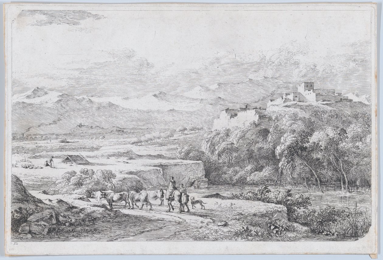 Landscape After Van der Cabel by Jean Jacques de Boissieu