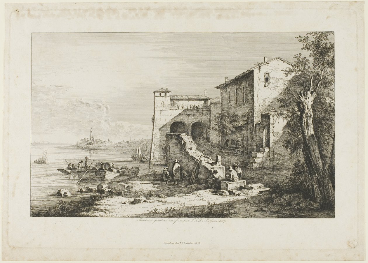 Old Customs House on the Tiber by Jean-Jacques de Boissieu