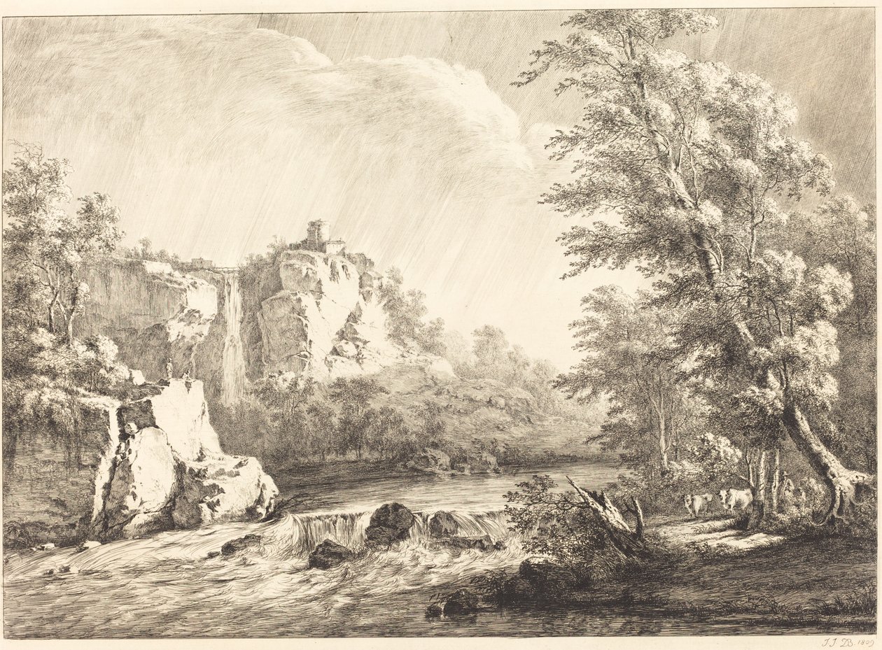 River Landscape with a Passing Storm by Jean-Jacques de Boissieu