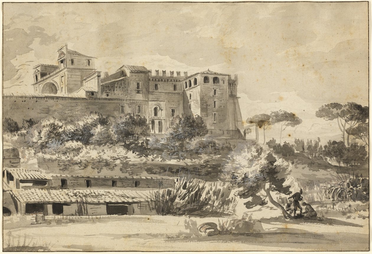 View of an Italian Villa and Gardens by Jean-Jacques de Boissieu