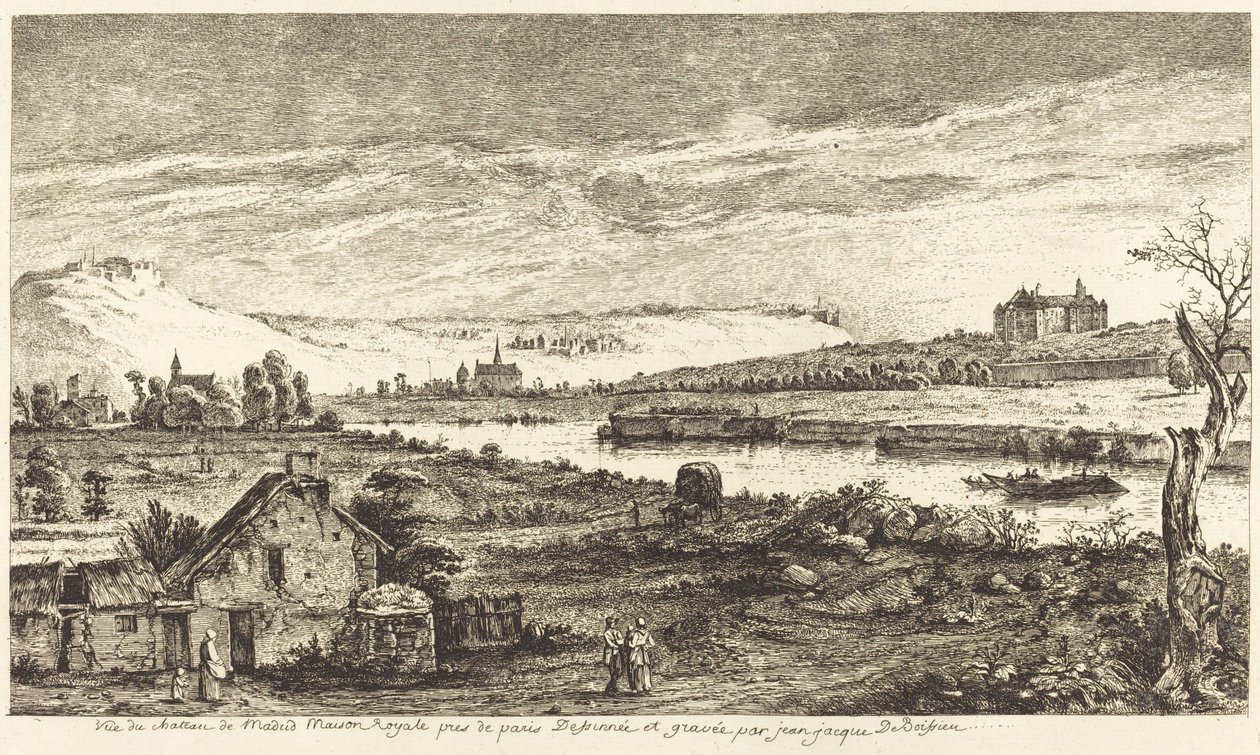 View of the Chateau de Madrid by Jean-Jacques de Boissieu
