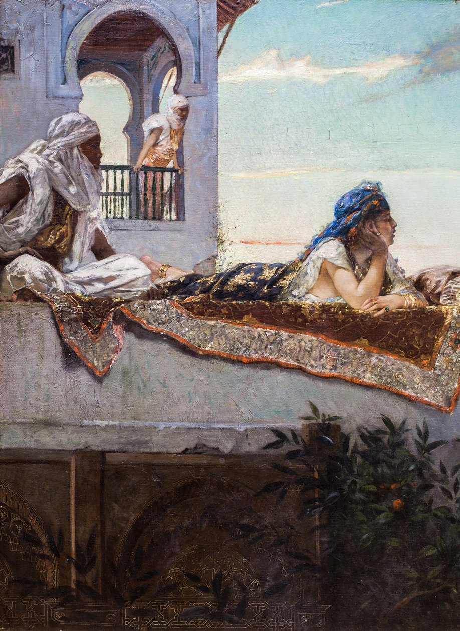 Evening on the Terraces (Morocco) by Jean Joseph Benjamin Constant