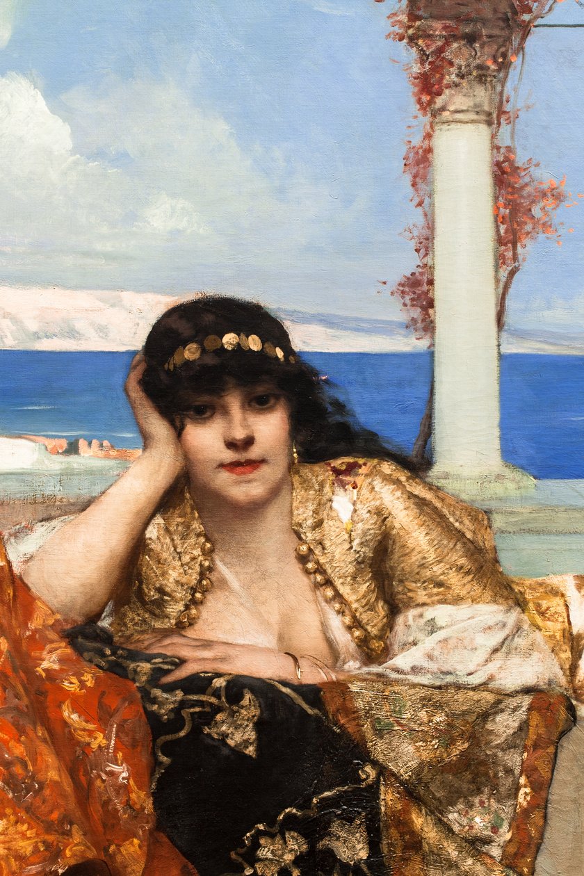 The Favorite of the Emir (detail) by Jean Joseph Benjamin Constant