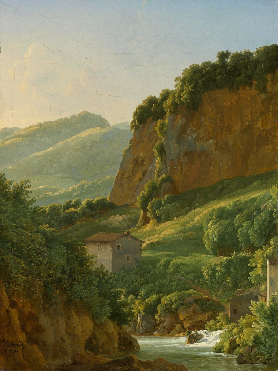 A View of the Monastery of San Cosimato, to the North of Rome by Jean Joseph Xavier Bidauld