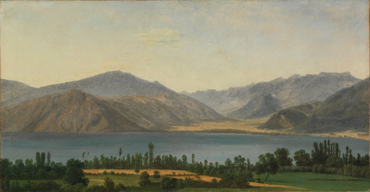 Lake Fucino and the Abruzzi Mountains by Jean Joseph Xavier Bidauld