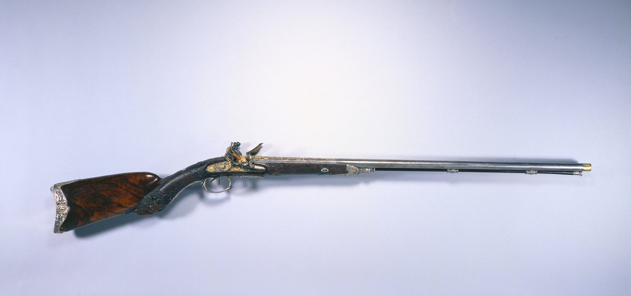 Double-Barrelled Flintlock Sporting Gun of Napoleon I Bonaparte by Jean Le Page