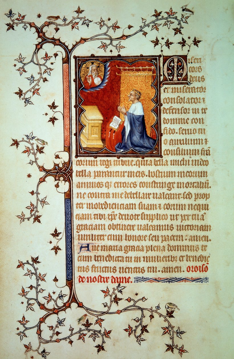 Duke John I of Berry Praying Before God (Miniature from 