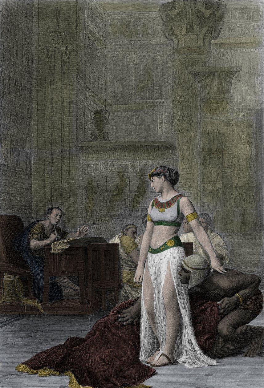 Cleopatra before Julius Caesar in Shakespeare's play, Antony and ...