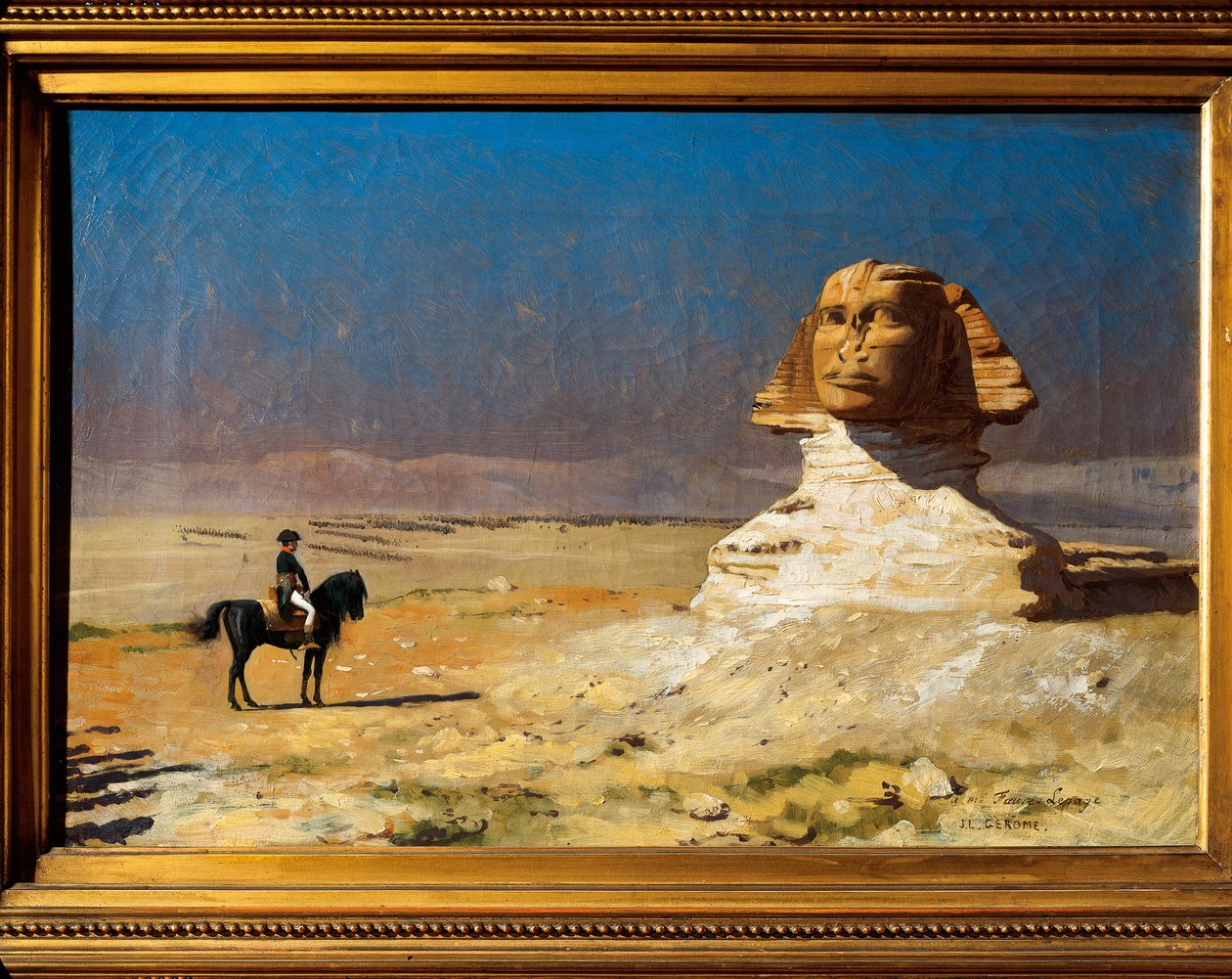 General Napoleon Bonaparte in Front of the Sphinx of Giza, Egypt by Jean Leon Gerome