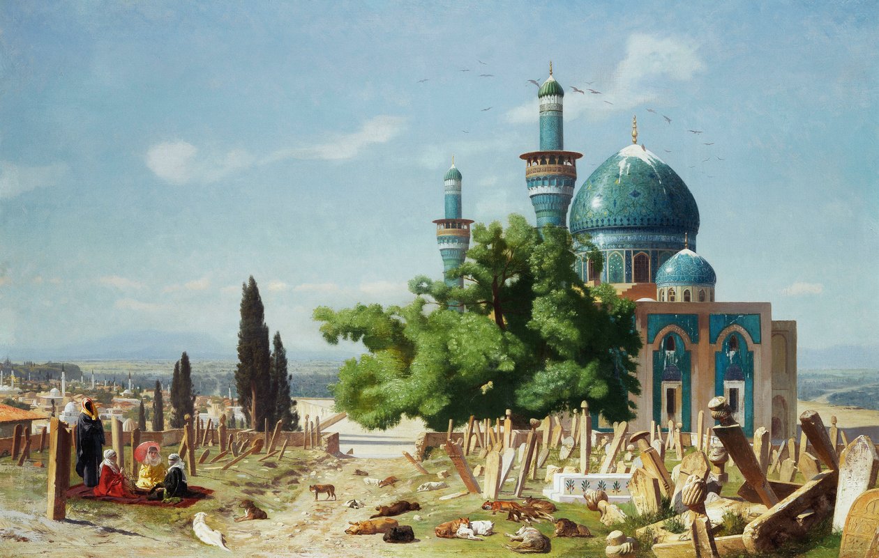 The Fields of Rest, Brousse by Jean Leon Gerome
