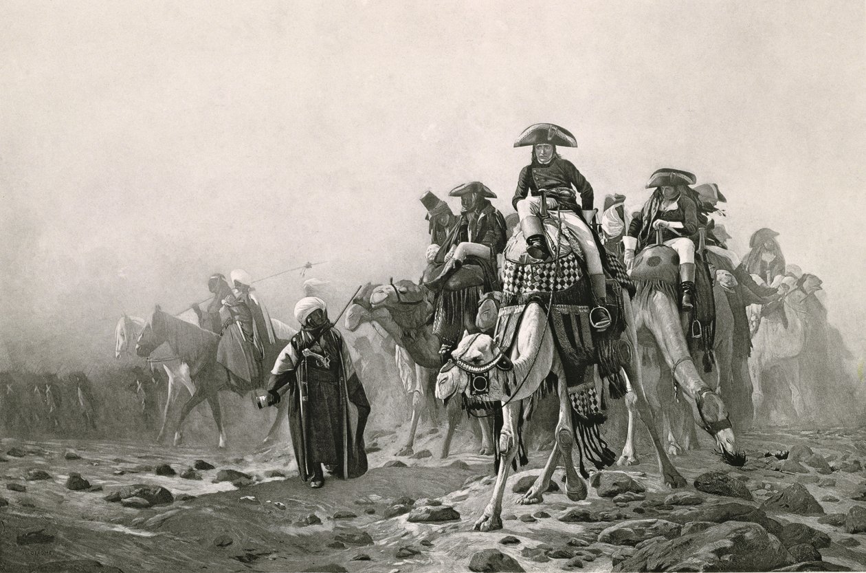 General Bonaparte in Egypt, from A Collection of Works of Jean-Leon Gerome in 100 Photogravures, 1881 by Jean Leon after Gerome