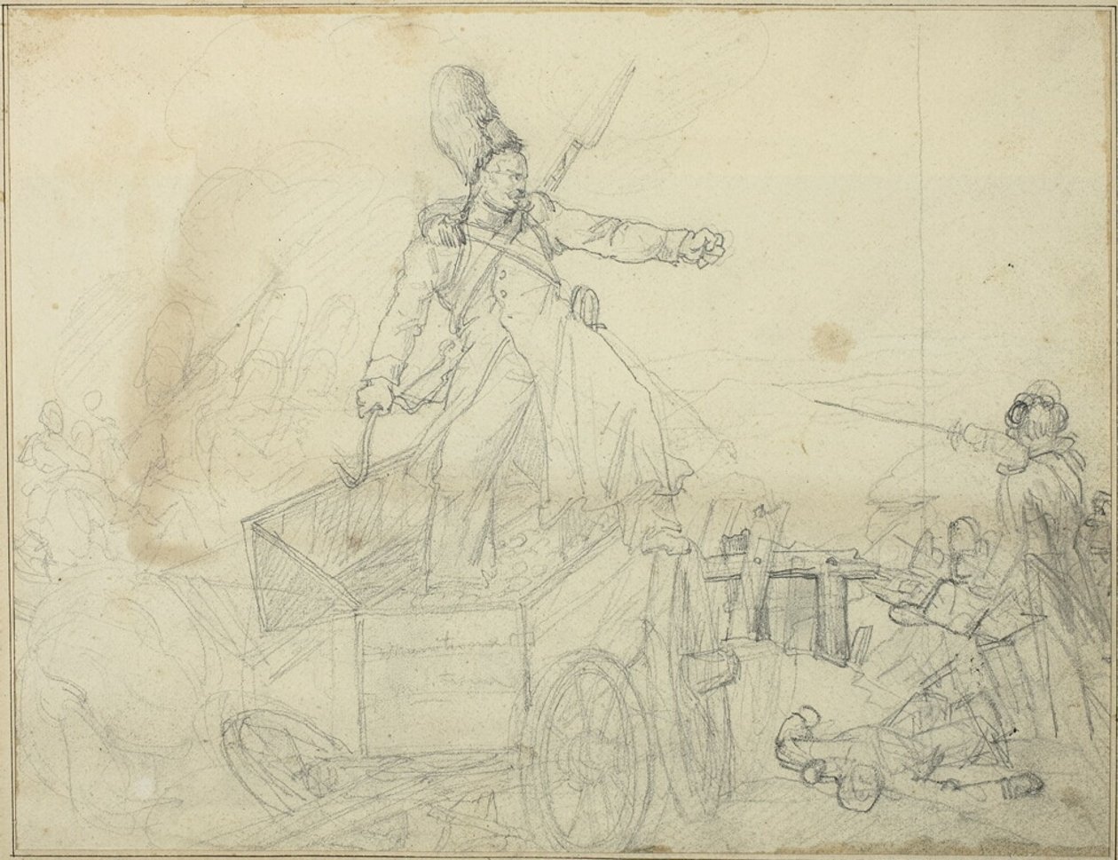 Study for Artillery Caisson by Jean Louis André Théodore Géricault