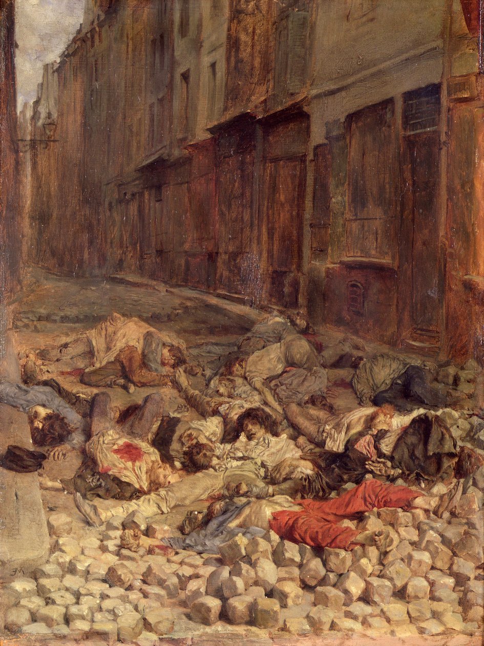 Barricade in the Rue de la Mortellerie, June 1848 (Memory of Civil War) by Jean Louis Ernest Meissonier