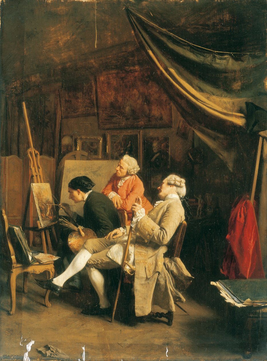 The Amateur Painters by Jean-Louis Ernest Meissonier