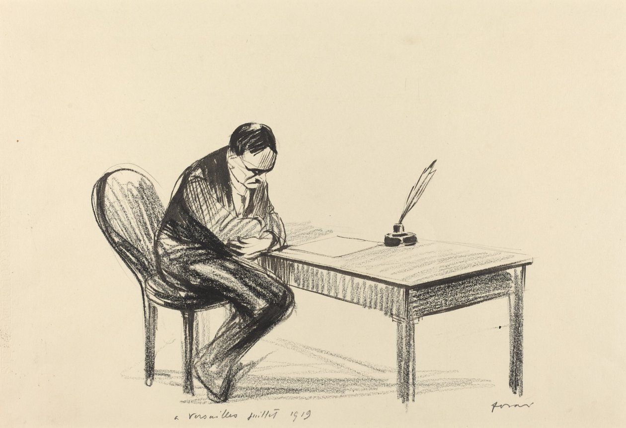 At Versailles July 1919 by Jean-Louis Forain