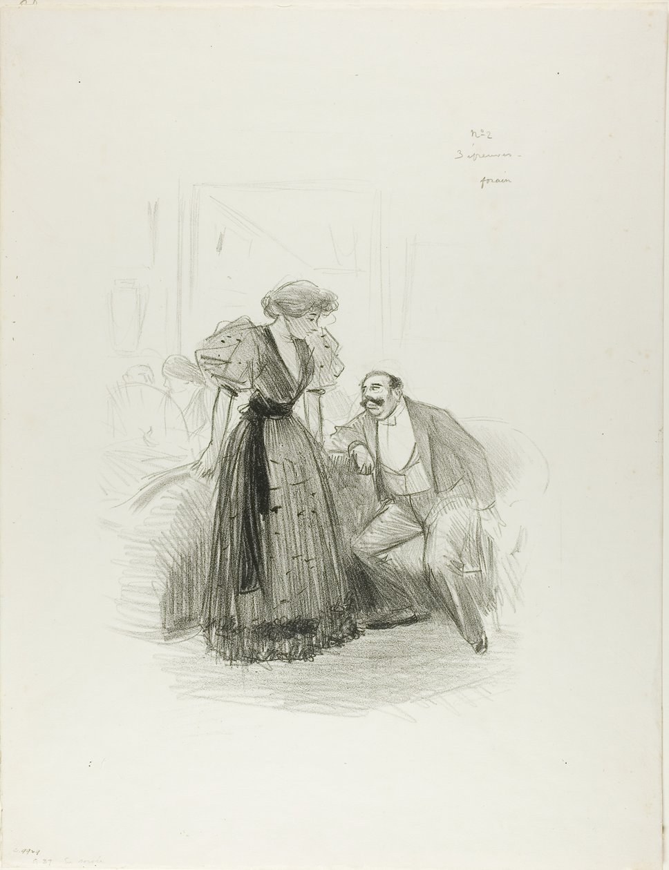 At an Evening Party by Jean-Louis Forain