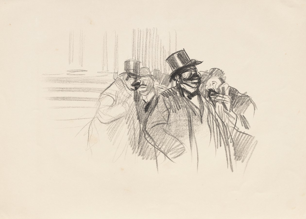 At the Stock Exchange by Jean Louis Forain