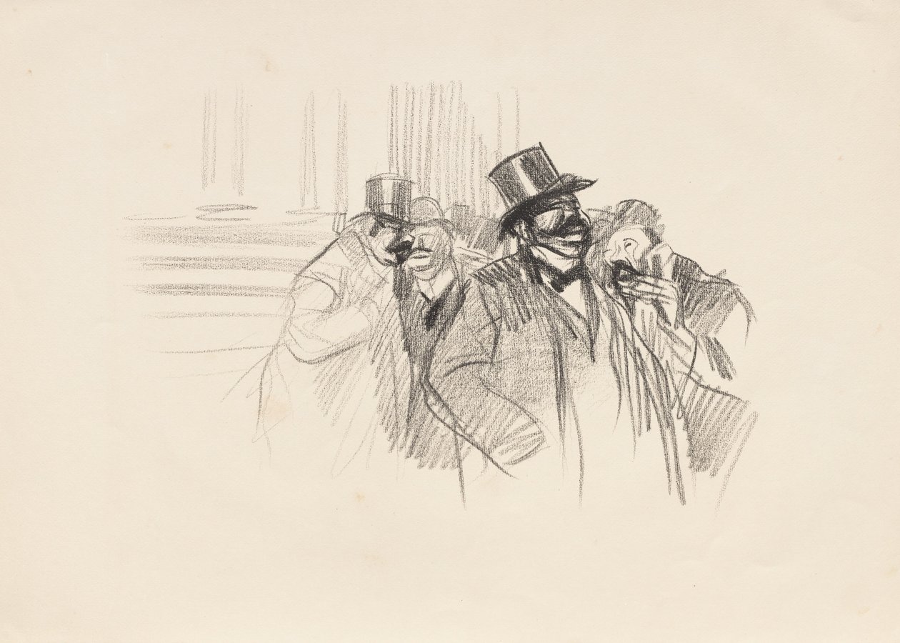 At the Stock Exchange by Jean-Louis Forain