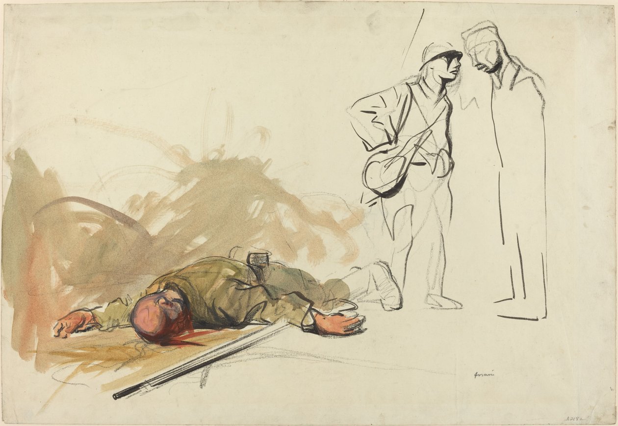 Dead German Soldier by Jean-Louis Forain